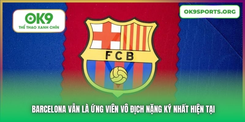 Barcelona vẫn là ứng viên vô địch nặng ký nhất hiện tại