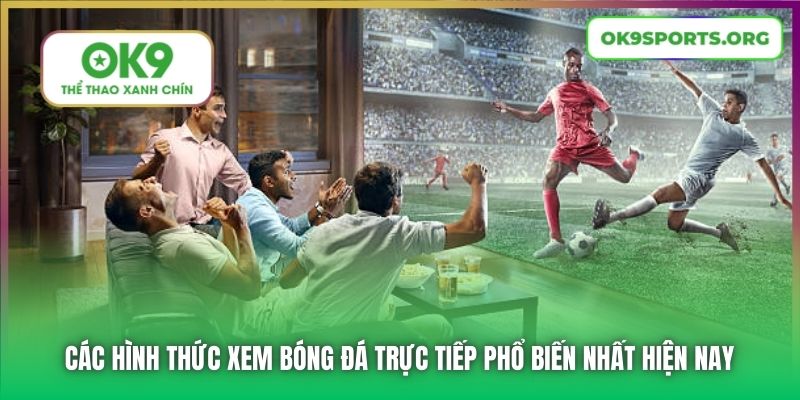 Các hình thức xem bóng đá trực tiếp phổ biến nhất hiện nay