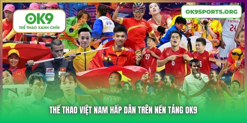 Thể thao Việt Nam hấp dẫn trên nền tảng OK9